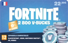 Carte Fortnite 2800 V-buck 22.99euros