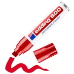 edding 800 permanent marker - red - 1 pen - chisel tip 4-12 mm - for bold markin