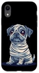 Coque pour iPhone XR Chien mignon comme momie pour les amoureux des chiens et des momies