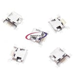 Lot de 100 connecteurs USB type B femelle à souder 5 broches SMD SMT