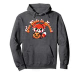 Halloween Red Panda Too Cute to Spook Cute Red Panda Pumpkin Pullover Hoodie