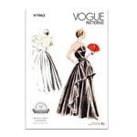 Vogue V1963AX5 Robe de soirée AX5 pour femme (36-36-38-40)