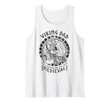 Funny Viking Dad Medieval Lawn Mower Lawnmower Father Figure Tank Top