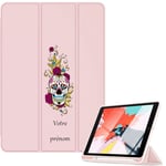 Housse Ipad Mini 6 Rose Avec Motif Tete De Mort Calavera Personnalisee