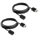 2X 3M Câble Rallonge SNES Classic Extension Câble pour Super Nintendo NES Classic Mini Manette (2017) Manette Nintendo SNES