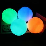 Lot de 4 lampes de piscine flottantes, boule lumineuse led étanche IP68, lumière de piscine led 16 couleurs rvb changeantes avec télécommande pour