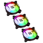 Lian Li BR120 Digital RGB PWM 120mm Triple Fan Pack with Remote Controller - Black