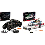 LEGO 76240 DC Batman Batmobile Tumbler Iconic Car Model from The Dark Knight Trilogy & 10274 Icons Ghostbusters ECTO-1 Car Kit, Large Set for Adults