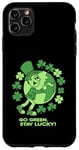 Coque pour iPhone 11 Pro Max Go Green – Stay Lucky – Trèfle de la Saint-Patrick