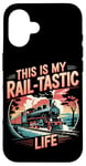 Coque pour iPhone 16 Rail-Tastic Life Locomotive de train