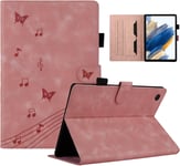 Coque Tablette Samsung Tab A8 Motif Papillon Housse Tablette Samsung Tab A8 Avec Réveil/Veille Automatique Étui Compatible Avec Samsung Galaxy Tab A8 2022/2021 Sm-X200/X205/X207 Rose