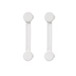 Verrous de sécurité multifonctions,armoires et égouts de proximité,réfrigérateur et toilettes,protègent vos enfants des dommages,5 pièces - Type 2PCS Long white