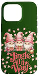 Coque pour iPhone 16 Pro Jingle all the way, Noël, 3 adorables nains