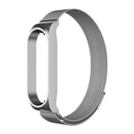 Milanese looprem för Xiaomi Mi Band 7 6 5 4 3 Magnetiskt armband i rostfritt stål Metallarmband för Xiaomi mi band 4 3 Remmar 1 silver Mi band 6 5