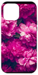 Coque pour iPhone 12 Pro Max Rose Pop Art Ethnique Magenta et Rose Pivoine Blush