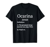 Ocarina Players / Ocarina Beginner / Funny Fake Definition T-Shirt