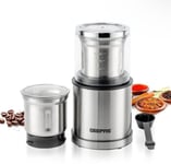 Geepas 200W Coffee Grinder Food Processor Electric Wet & Dry Spice Nuts Grinder