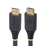 StarTech.com 15ft (4.5m) High Speed HDMI Cable with Gripping Connectors, 4K 60Hz/1440p 144Hz, 18Gbps, UHD HDMI 2.0 Cord, TPE Jacket