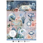 Studio Light Paper Pad Die-cut Elements - 300 st Frozen Flowers