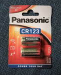 Panasonic Batteri Lithium 3V CR123A 2-pack