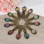 Dried Flower Design Retro Metal Bookmark Document Book Mark Stat One Size