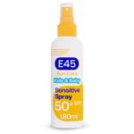 E45 Kids and Baby Sunscreen SPF50+ Spray for Face With Avocado Oil - UVA and ...