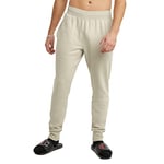 Champion Men's Reverse Weave Jogger, Left Leg, C Pants, Pebblestone C Logo, XS