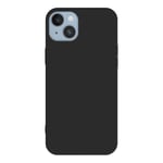 Coque iPhone 14 Résistante Silicone Gel Souple Flexible Fine Légère Noir