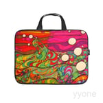 Neoprene Sleeve Laptop Handle Bag Handbag Notebook Case,Psychedelic Art,HOUSE PLANTS Portable MacBook Laptop/Ultrabooks Case Bag Cover 15 Inch