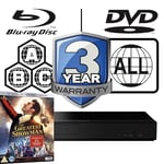 Panasonic Blu-ray Player DP-UB159 All Zone MultiRegion 4K & The Greatest Showman