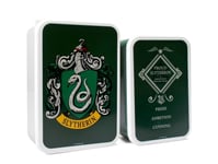 HARRY POTTER SLYTHERIN SET OF TWO PLASTIC LUNCH BOXES SANDWICH PICNIC BOX