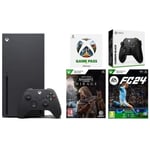 Pack console Xbox Series X 1To Noir + 3 mois GPU + Assassin's Creed Mirage + EA SPORTS FC 24 + Manette Xbox Sans Fil Carbon Black