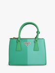 Pre-loved Prada Small Galleria Saffiano Leather Special Edition Grab Bag, Green