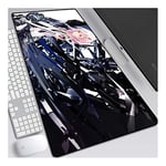 ITBT Guilty Crown Tapis De Souris 700X300Mm, Clavier Étendu Tapis De Souris Professionnel De Jeu Mousepad avec Base De 3 Mm D'Épaisseur, pour Ordinateurs Portables, Pc,E