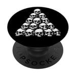 Tas de crânes gothiques | Horreur Occulte Dark Soul Mystic Pagan PopSockets PopGrip Adhésif