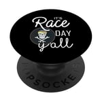 Citation It's Race Day Yall Car Racing Dirt Road Track Racing PopSockets PopGrip Interchangeable