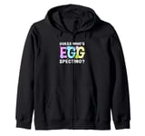 Gender Reveal Easter Egg Guess Who's Egg Specting Zip Hoodie