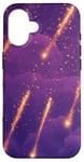 iPhone 16 Celestial Falling Stars in Starry Night Sky Aesthetics Case