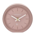 Interval Minimalist Desk Clock 15cm Pink