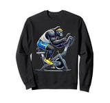 Gorilla on Exercise Bike Gym Fitness Workout Training Sweatshirt