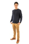 Schott NYC PLDUSTIN1 Pull, Bleu Marine, XXL Homme