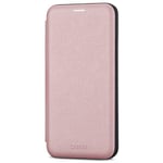 CASEZA Etui iPhone 11 Pro Max Or Rose Cuir Végétalien Dublin Housse Folio à Rabat Portefeuille Livre en Simili Cuir pour iPhone 11 Pro Max (6,5")