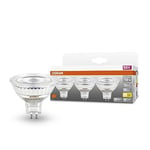 Osram LED Star MR16 12 V, lampes de réflecteur LED de Niedervolt MR16 avec socket de rétrofit, 2700 Kelvin, 50 watts Remplacement, 621 Lumen, Gu53, verre en plomb, 6 pack