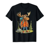 Funny Moose Hiking Adventure Lovers T-Shirt