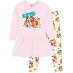 Paw Patrol Girls Skye Sweater Dress & Leggings Set 5-6 år Pi Pink 5-6 Years