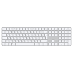 Apple Magic Keyboard med Touch ID och numerisk del till Mac-modeller med Apple-chip (USB‑C) – ryskt – vita tangenter