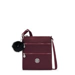 Kipling Women's Keiko Gg Crossbody Bags, Deep Burgundy G, 8.3''L x 9''H x 0.8''D