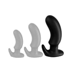 STIMULATEUR PROSTATE Plug prostatique Spleet L 24 x 6.5cm Noir DarkSil