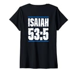 Womens Isaiah 53 Chapter Christians Back to the Word of Bible V-Neck T-Shirt