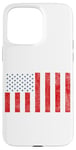 Coque pour iPhone 15 Pro Max Drapeau civil des États-Unis